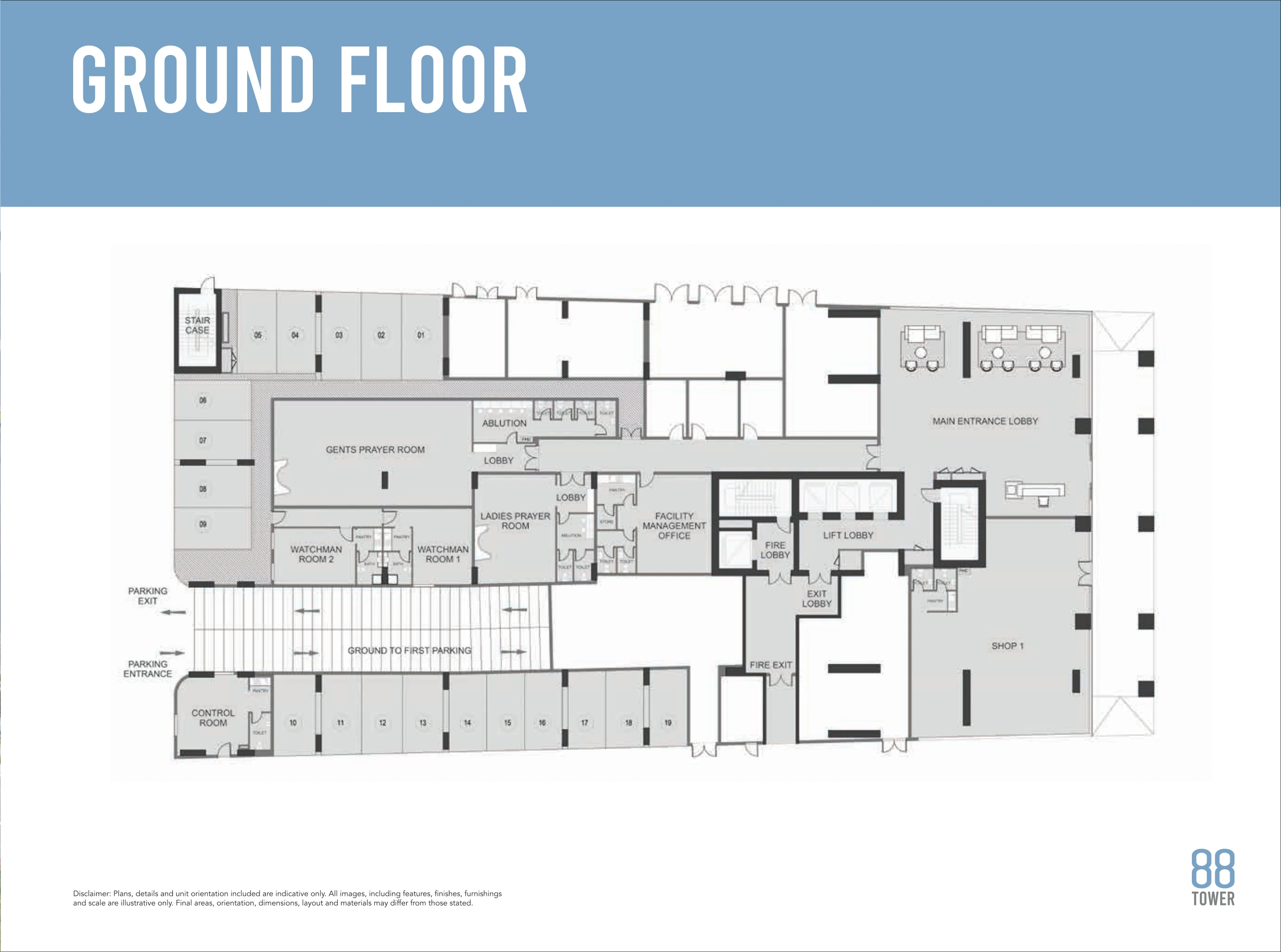 88 Tower floor plan 2