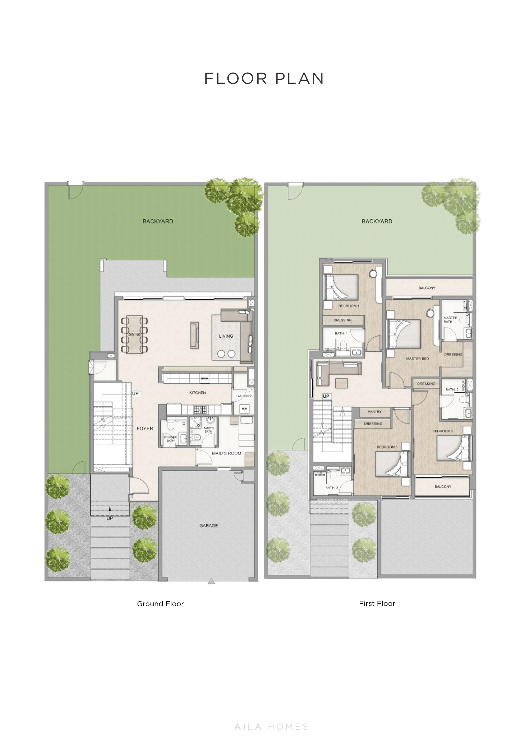 Aila Homes floor plan 1