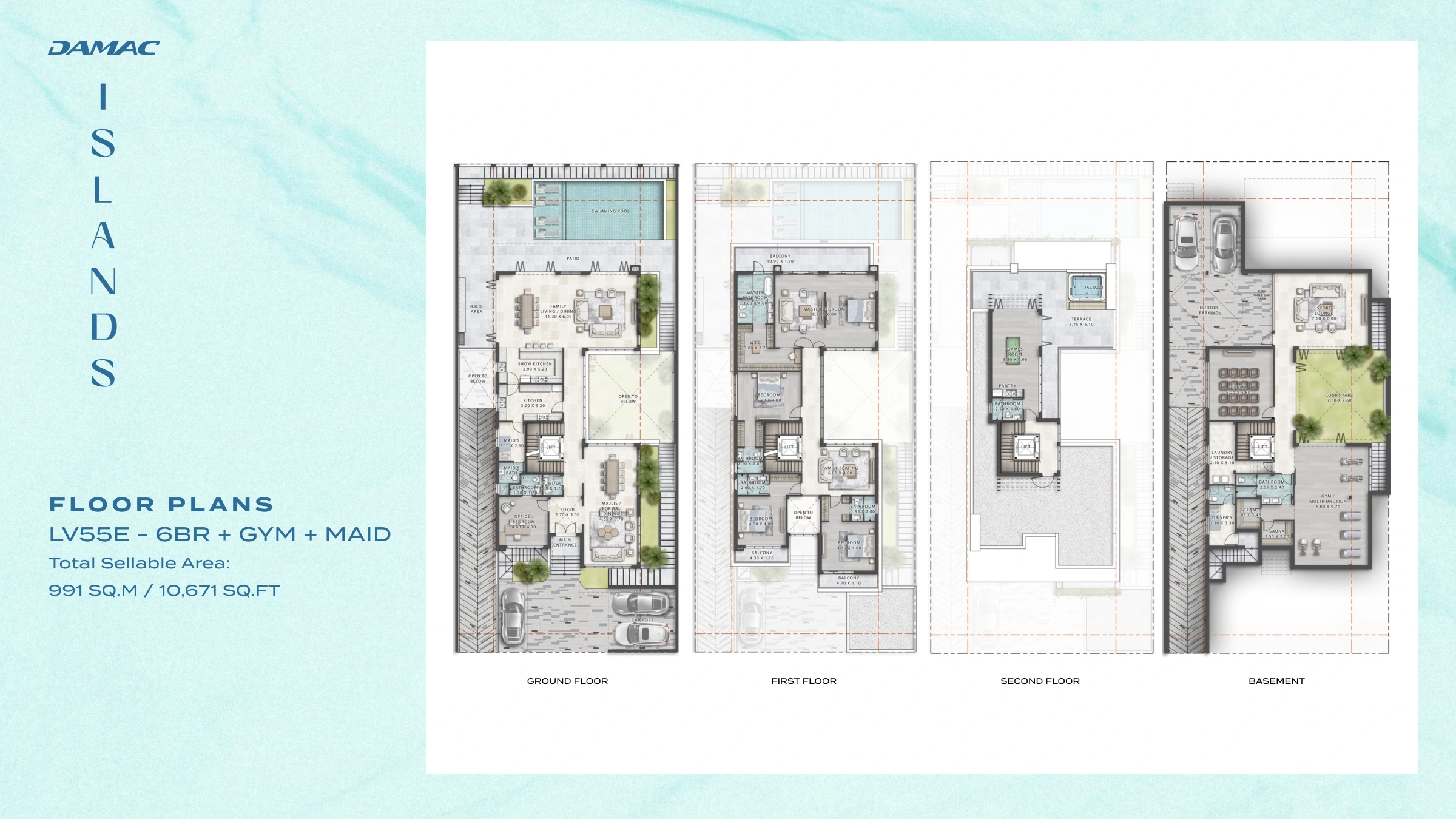 Bali at Damac Islands floor plan 1