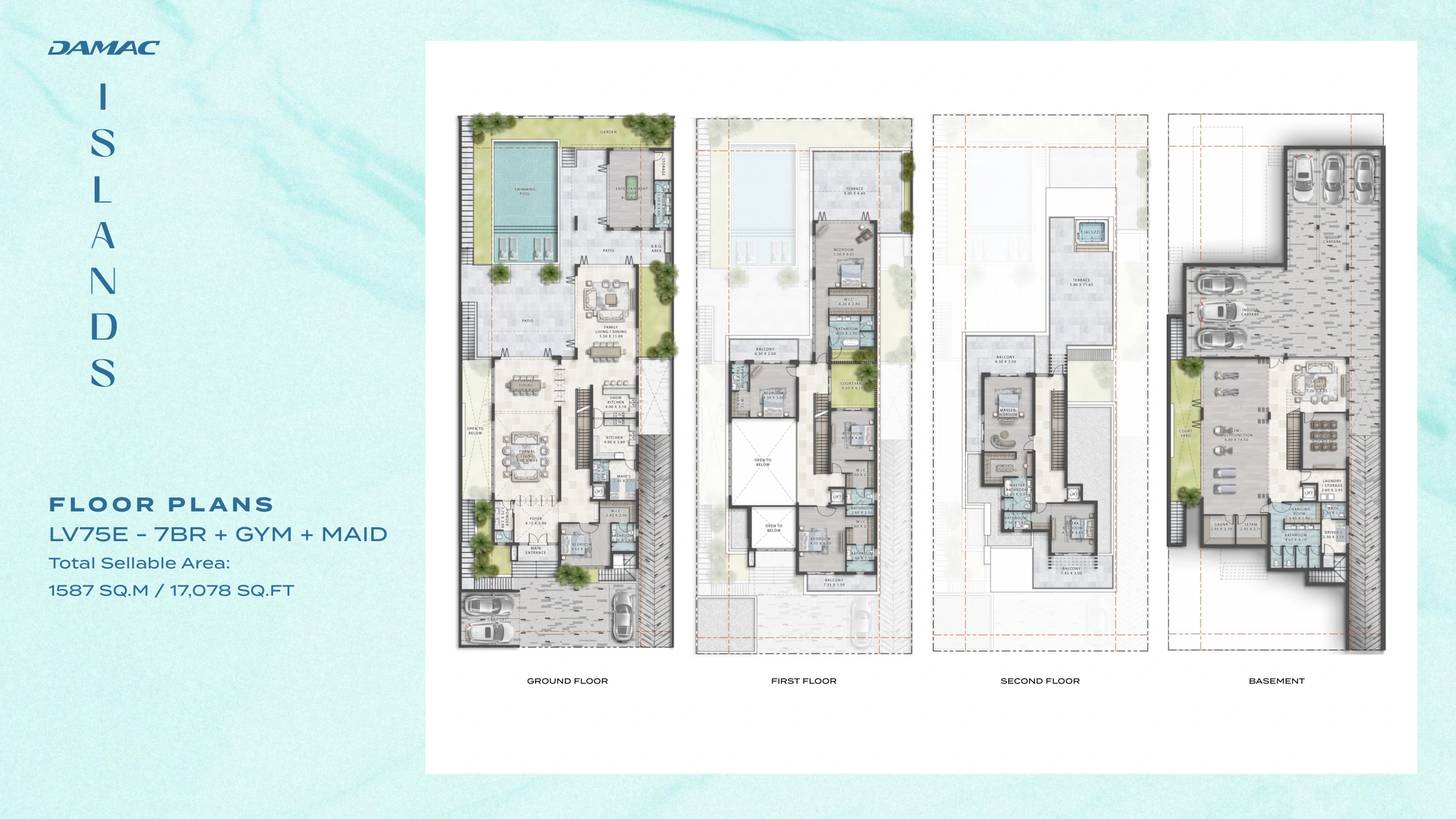 Bali at Damac Islands floor plan 3
