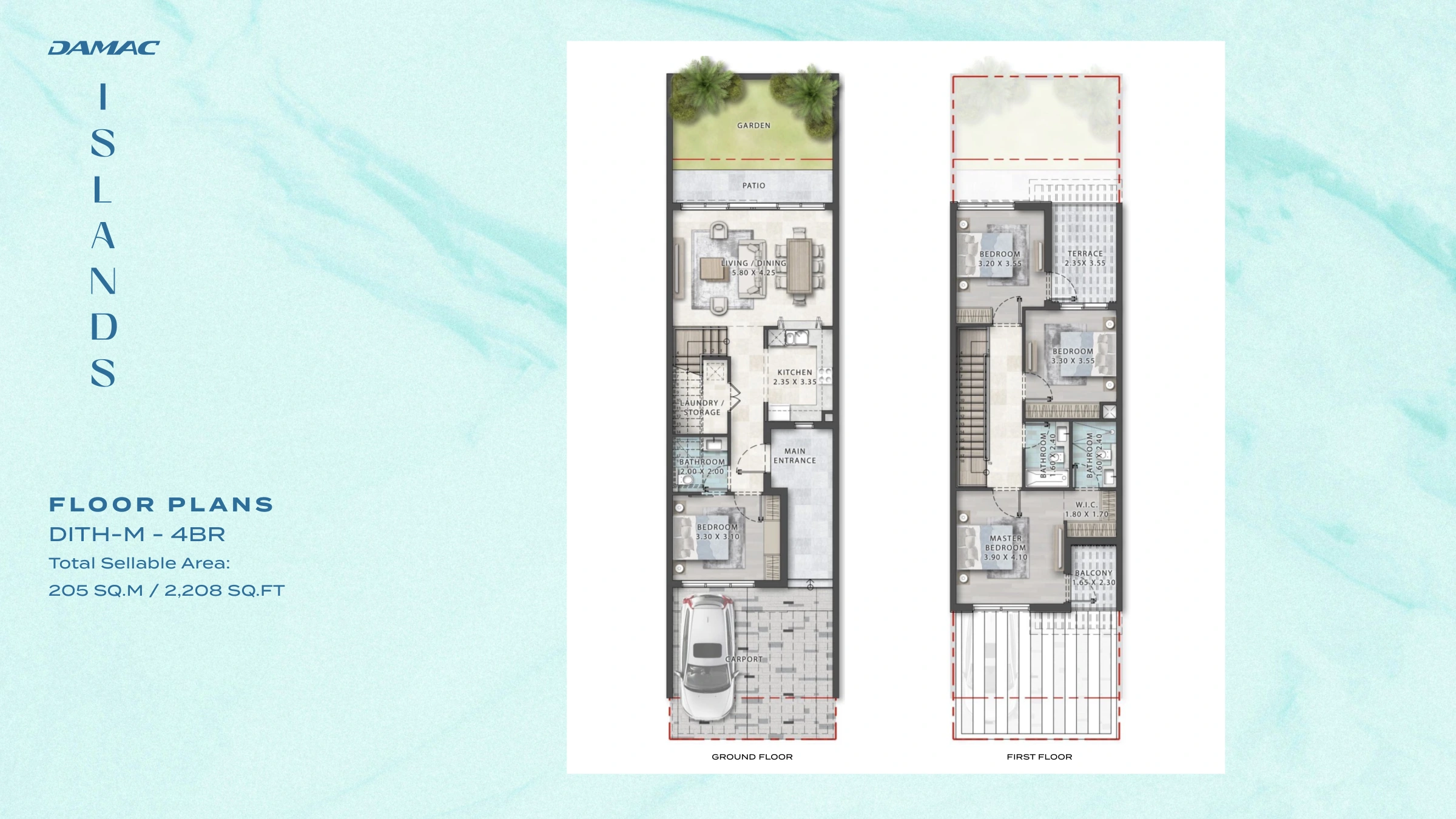 Bali at Damac Islands floor plan 4