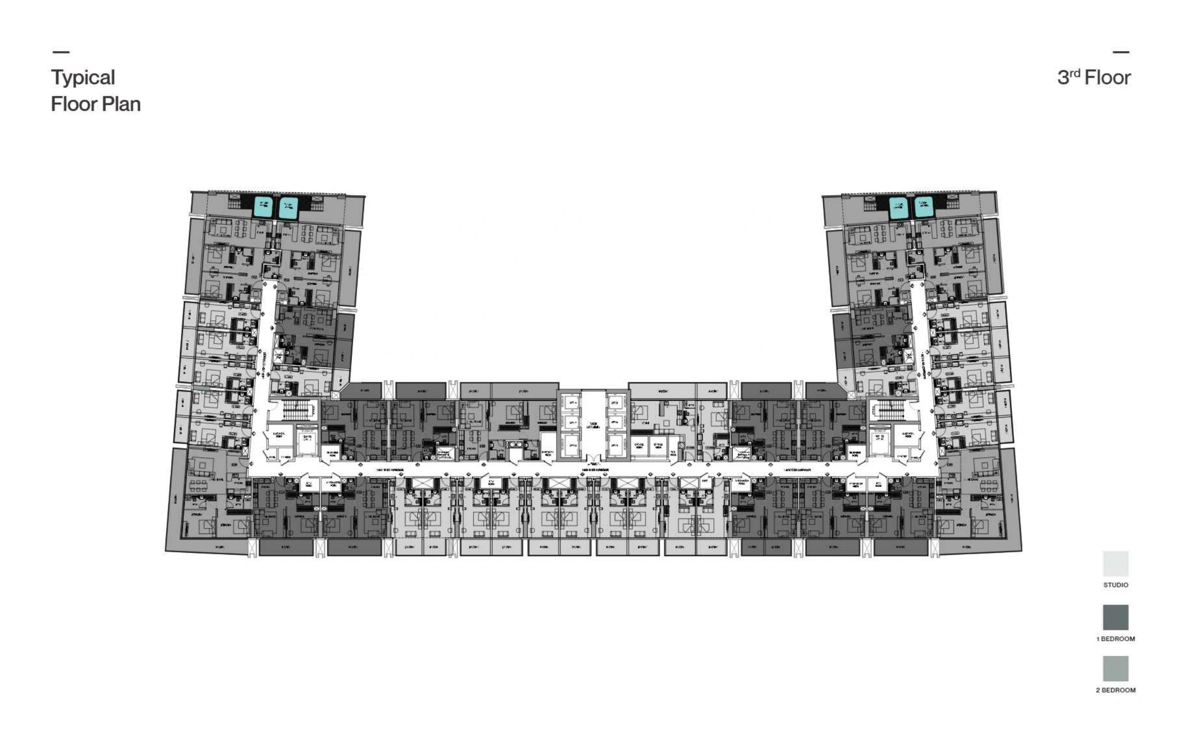 Binghatti Azure floor plan 3