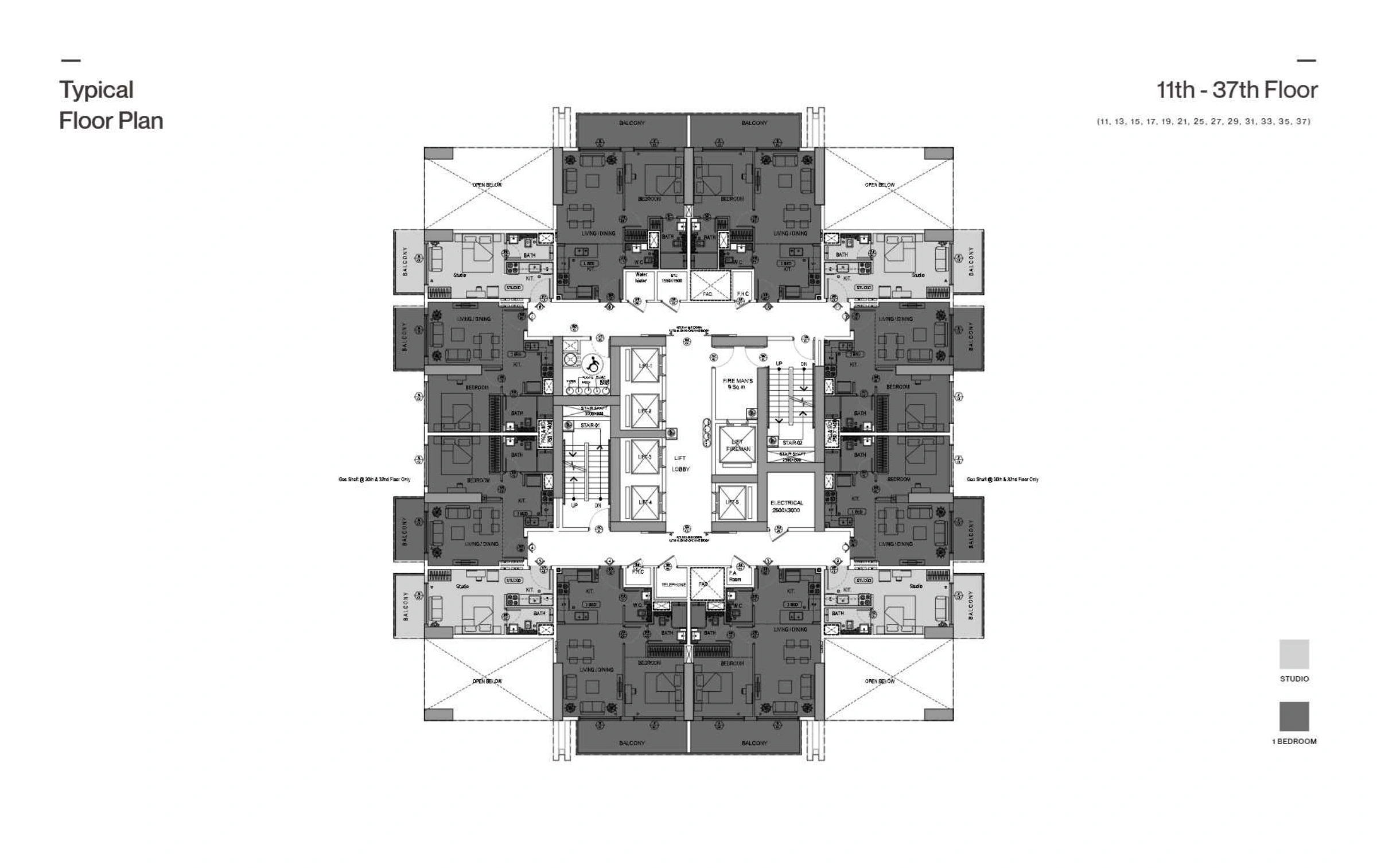 Binghatti Gardenia floor plan 1