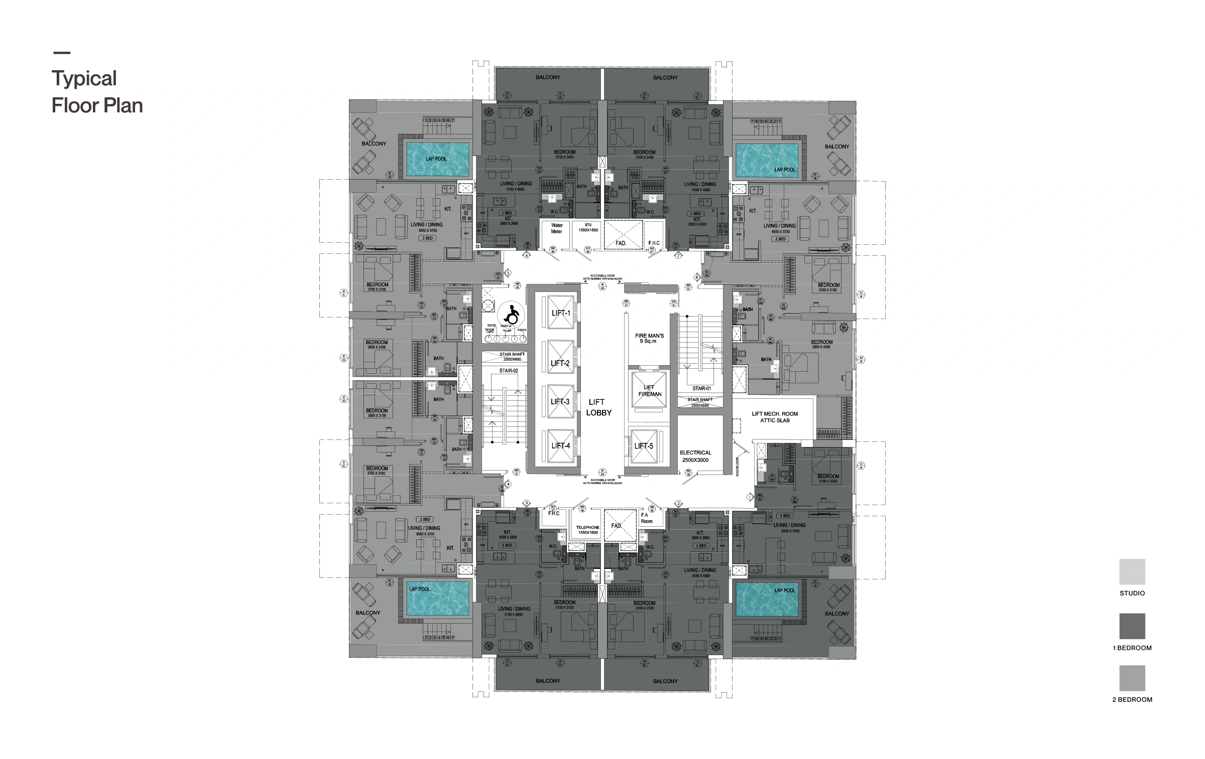 Binghatti House floor plan 1