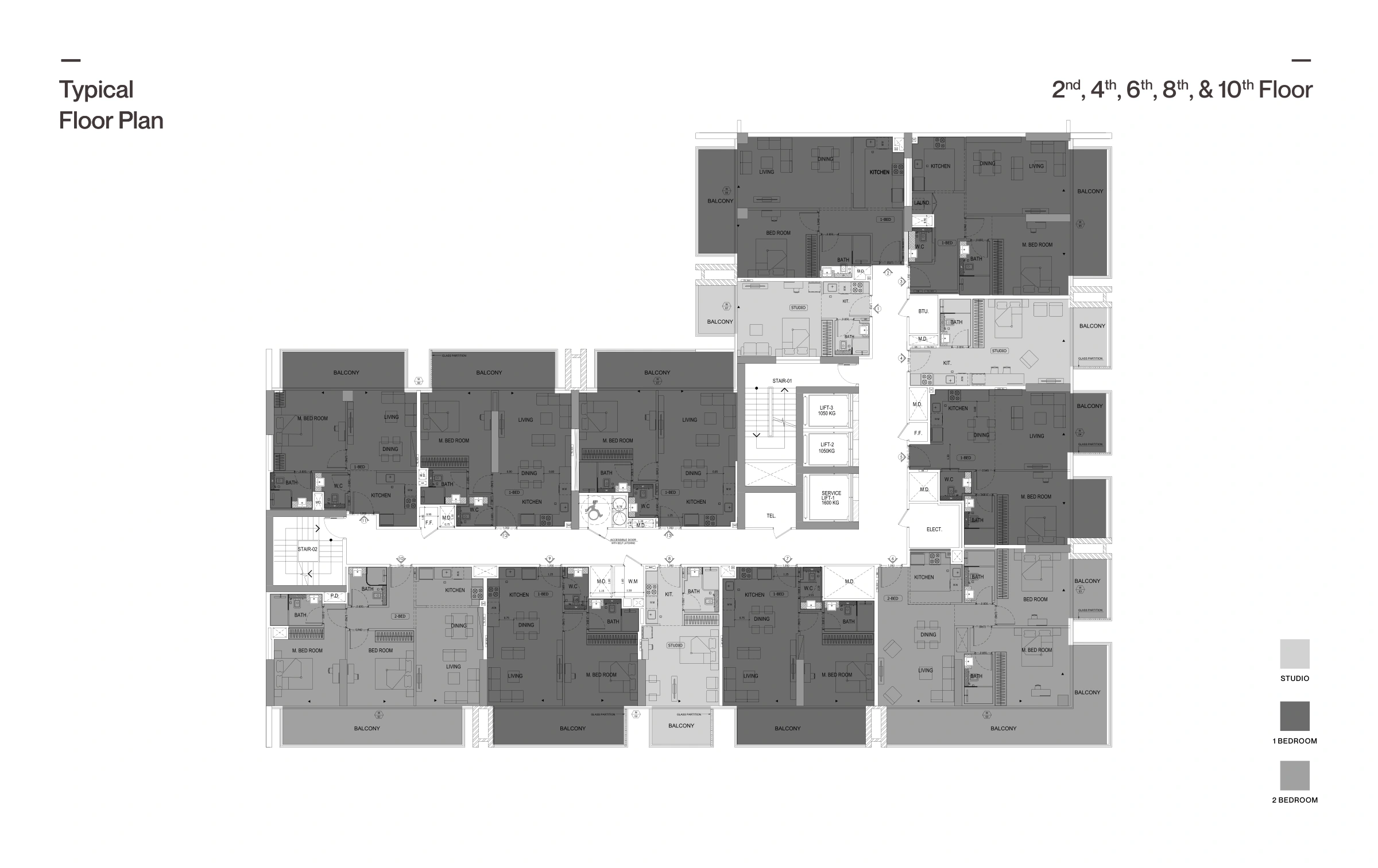 Binghatti Lavender floor plan 1