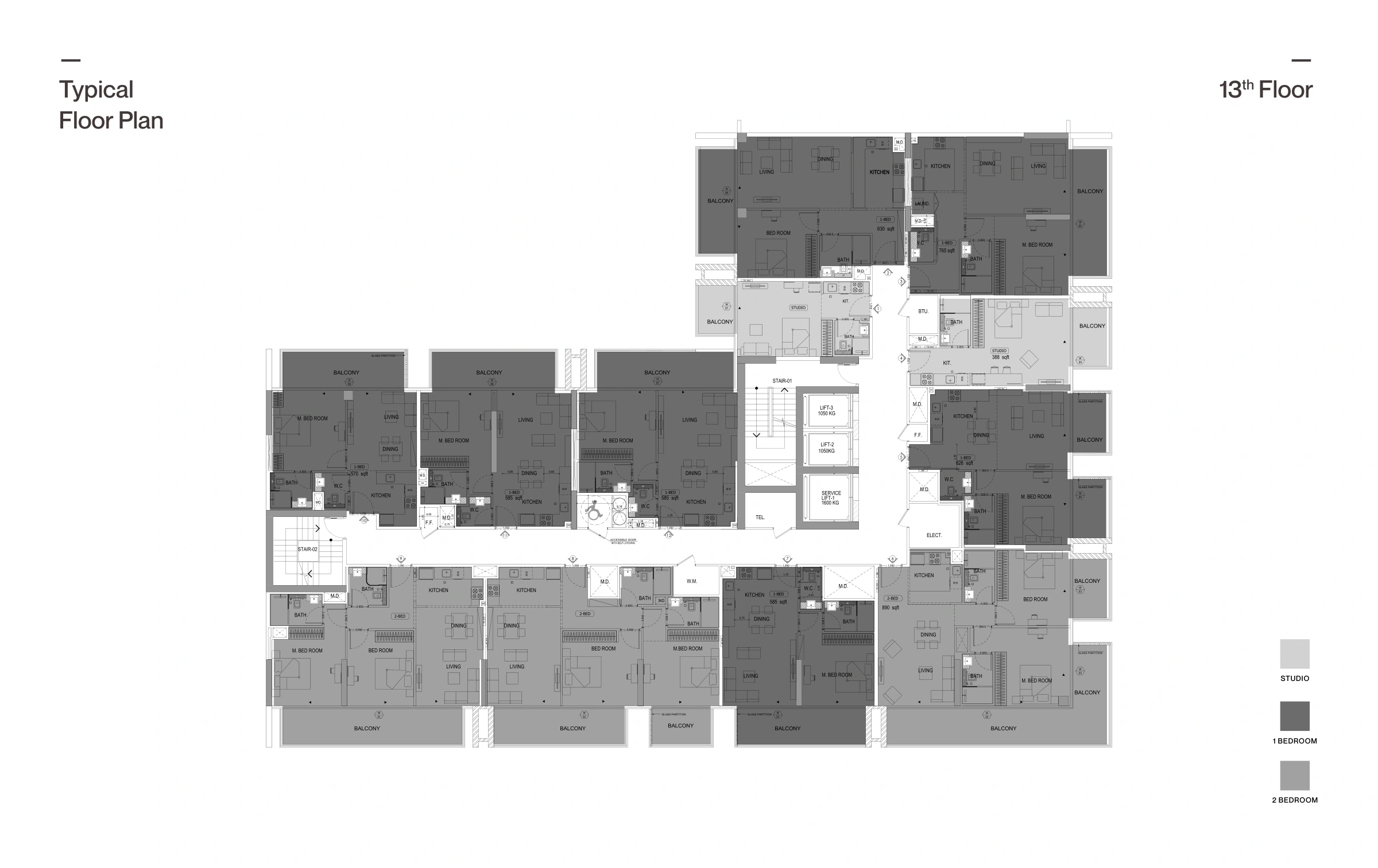 Binghatti Lavender floor plan 5