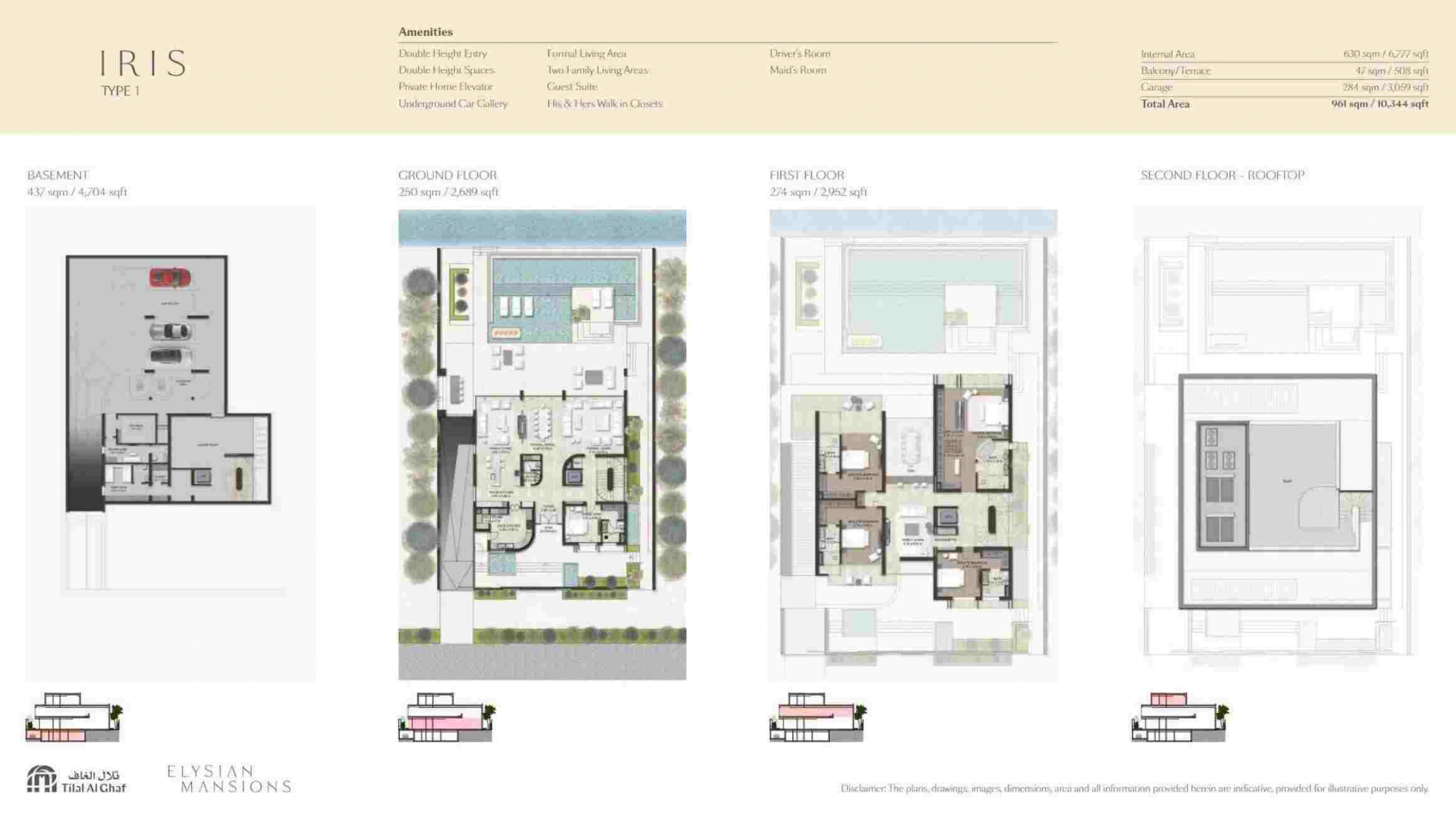 Elysian Mansions By Majid Al Futtaim floor plan 2