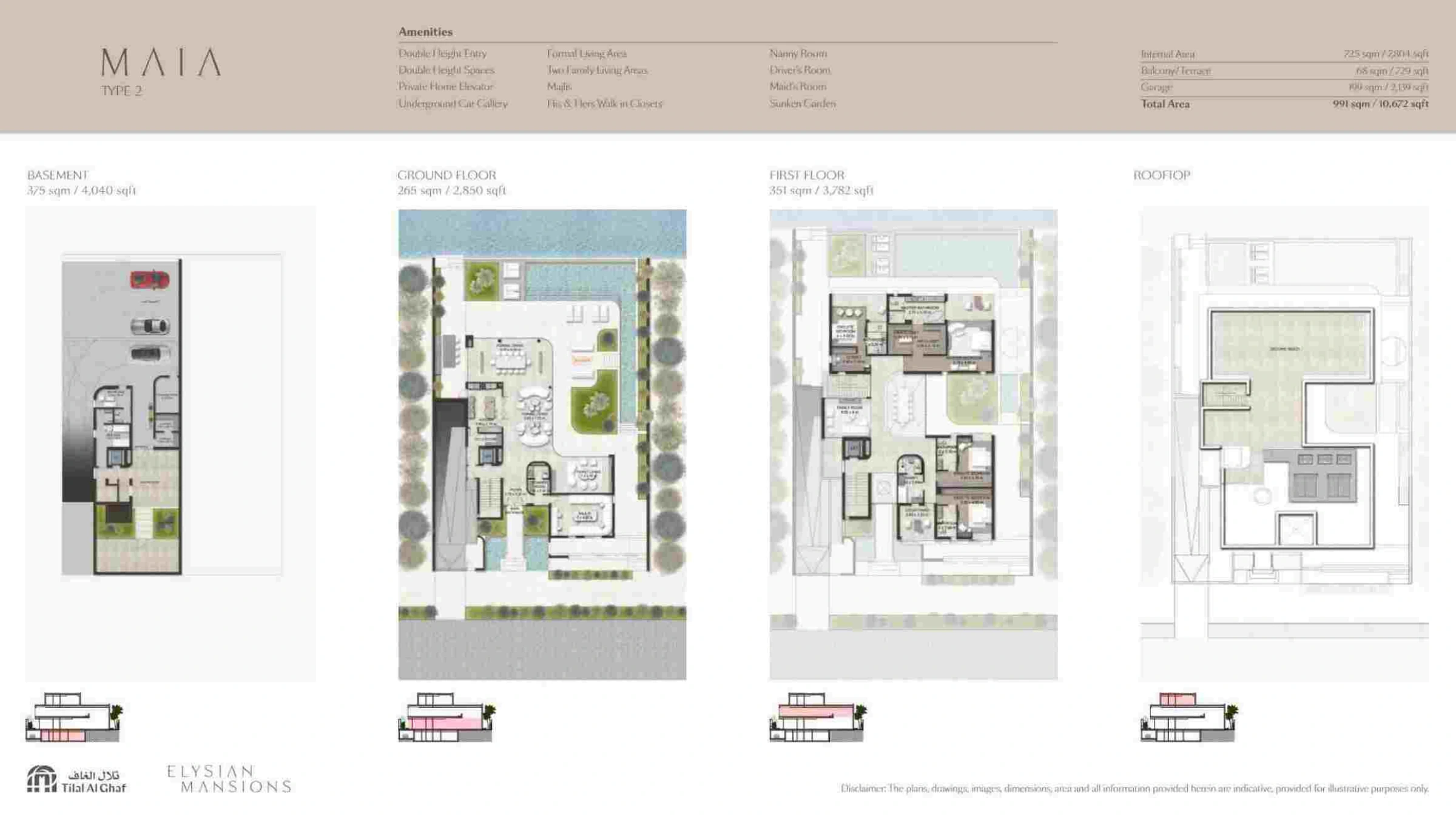 Elysian Mansions By Majid Al Futtaim floor plan 8