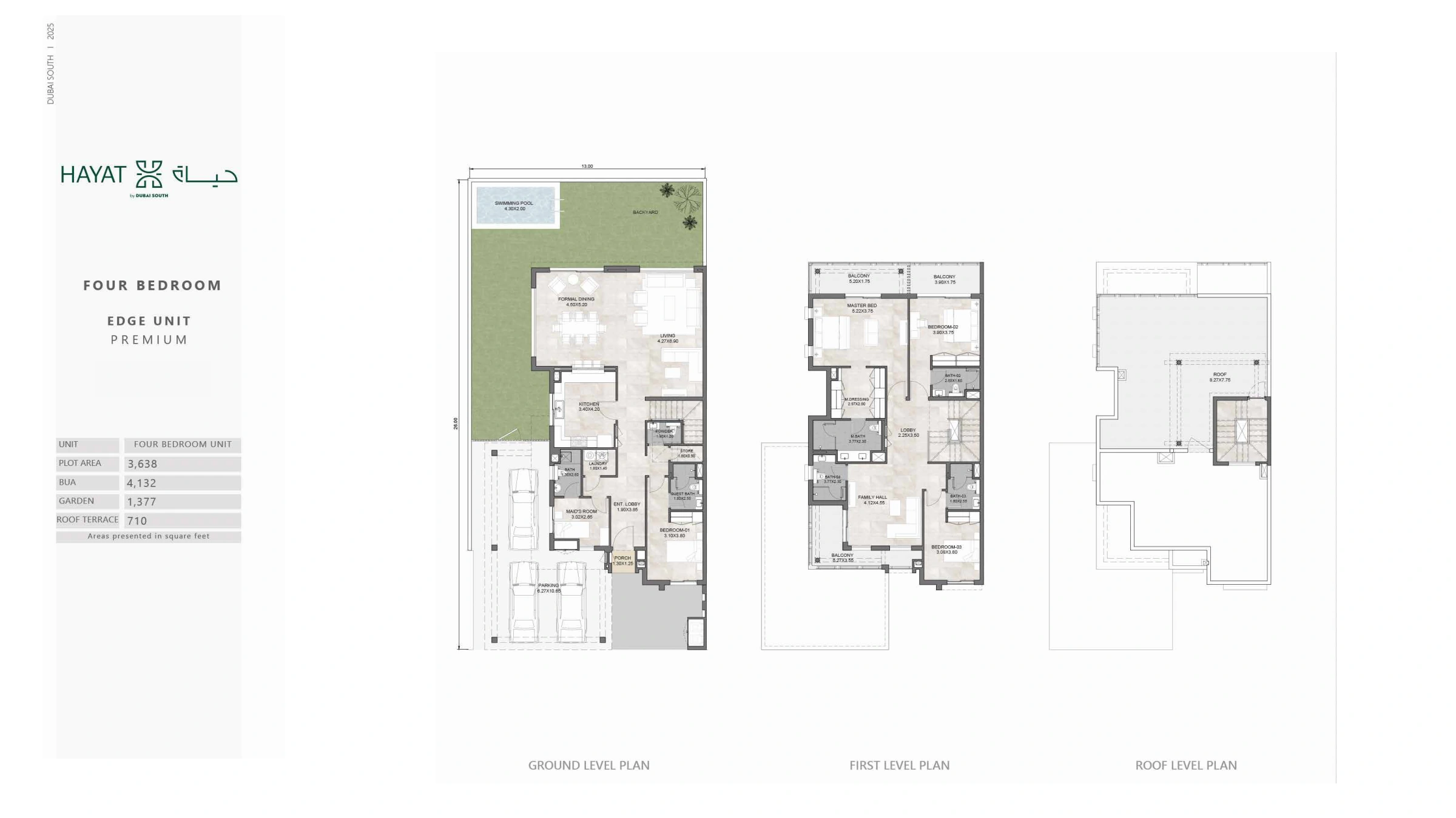 Hayat Phase 3 By Dubai South floor plan 4
