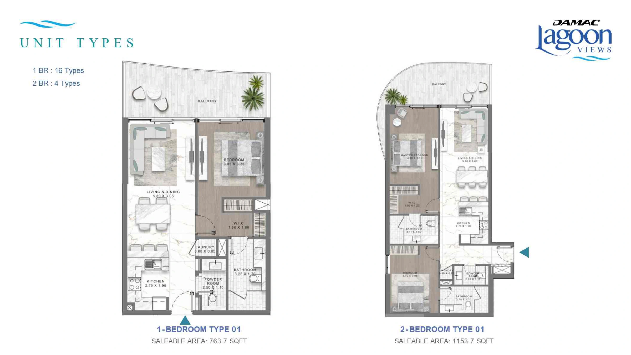 Damac Lagoon Views floor plan 1