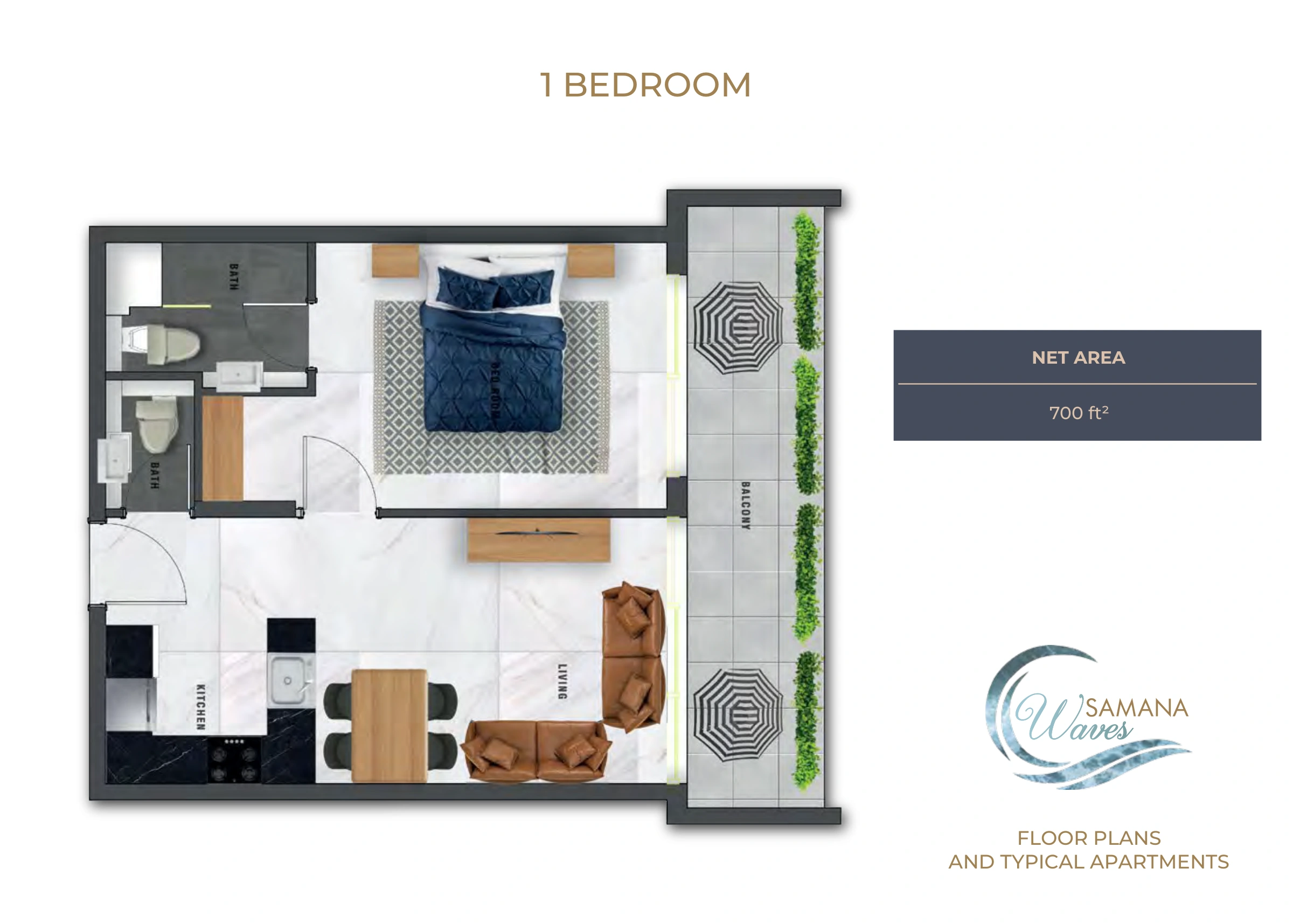 Samana Waves Phase 1 floor plan 6