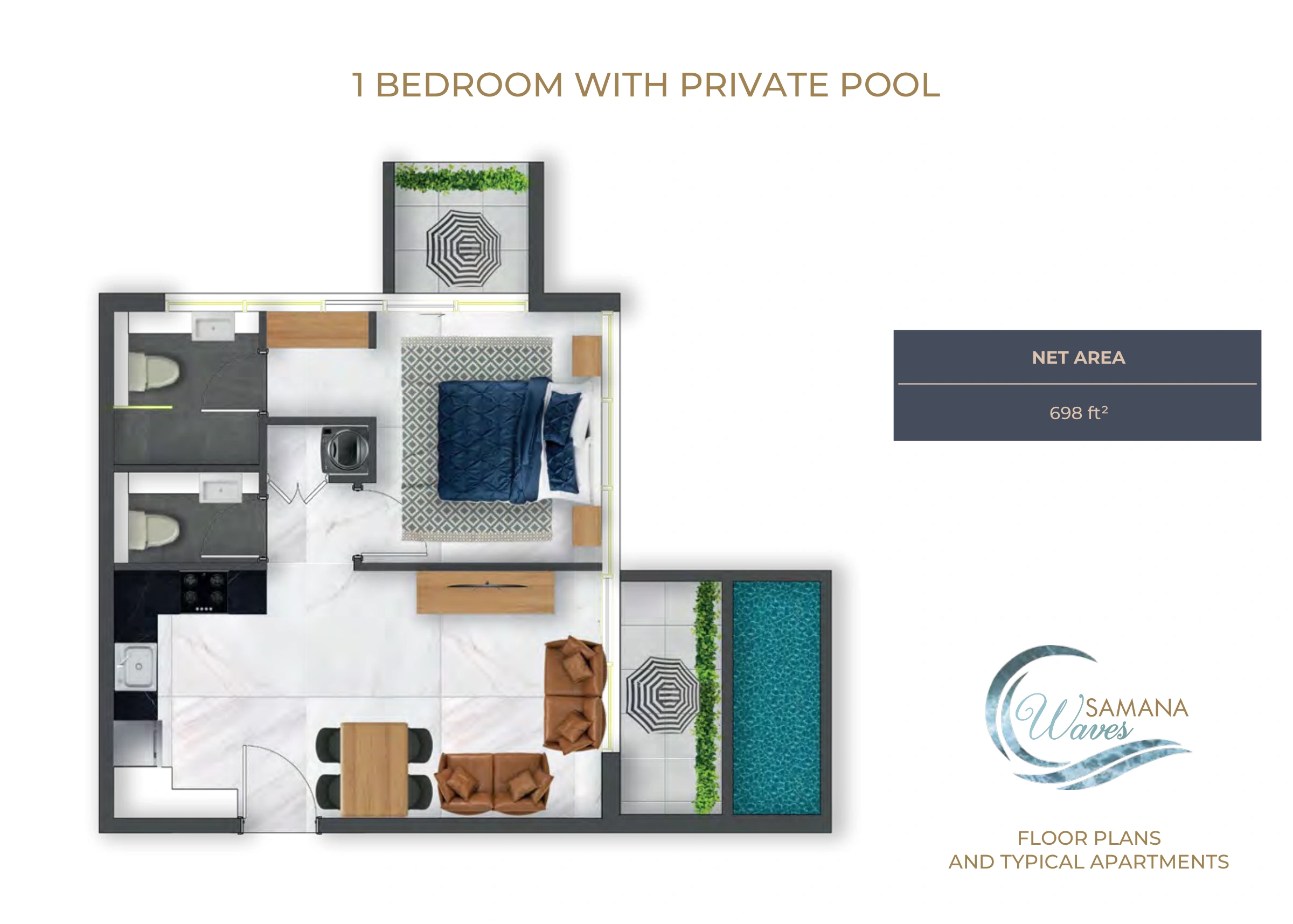 Samana Waves Phase 1 floor plan 3