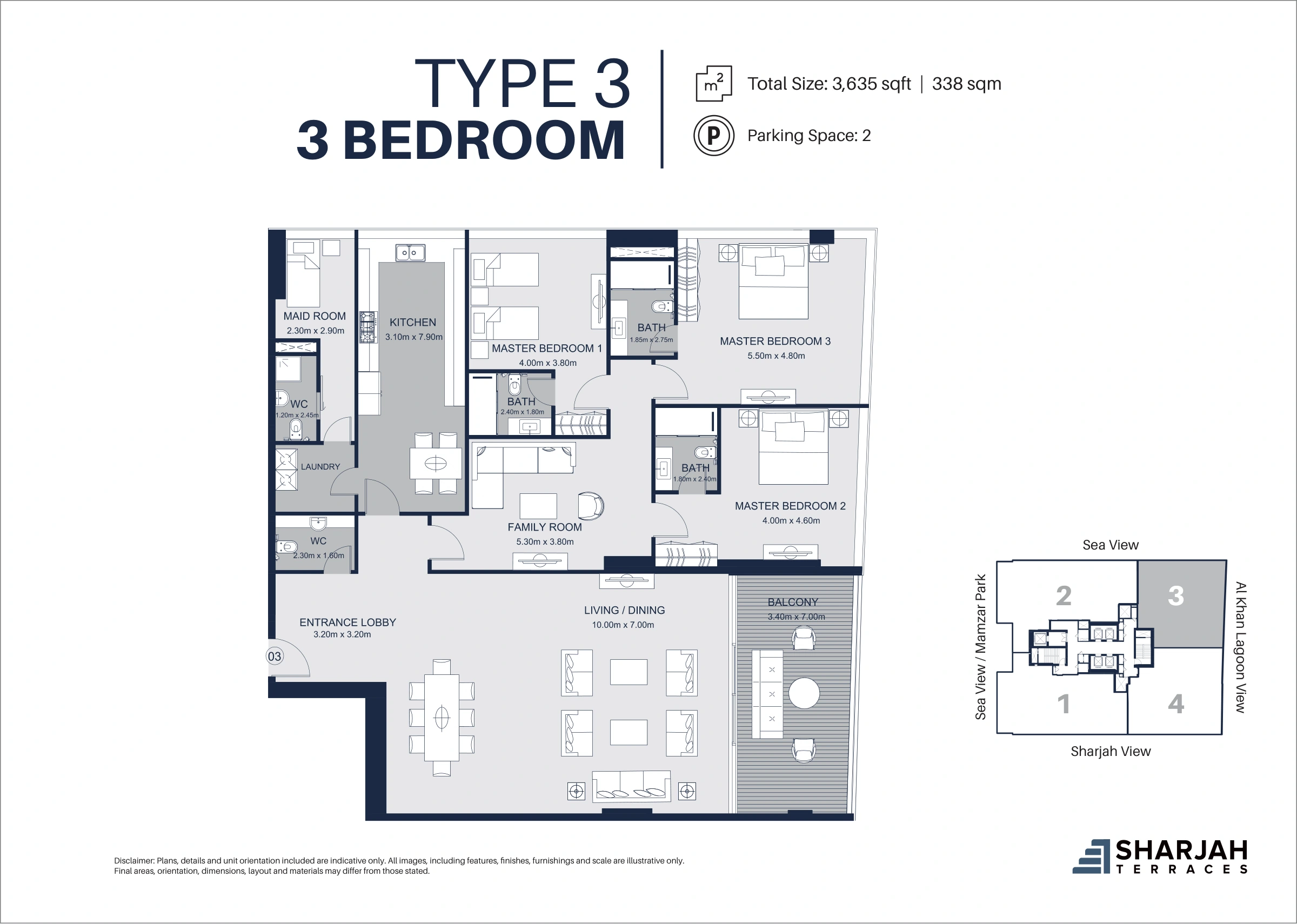 Sharjah Terraces floor plan 2