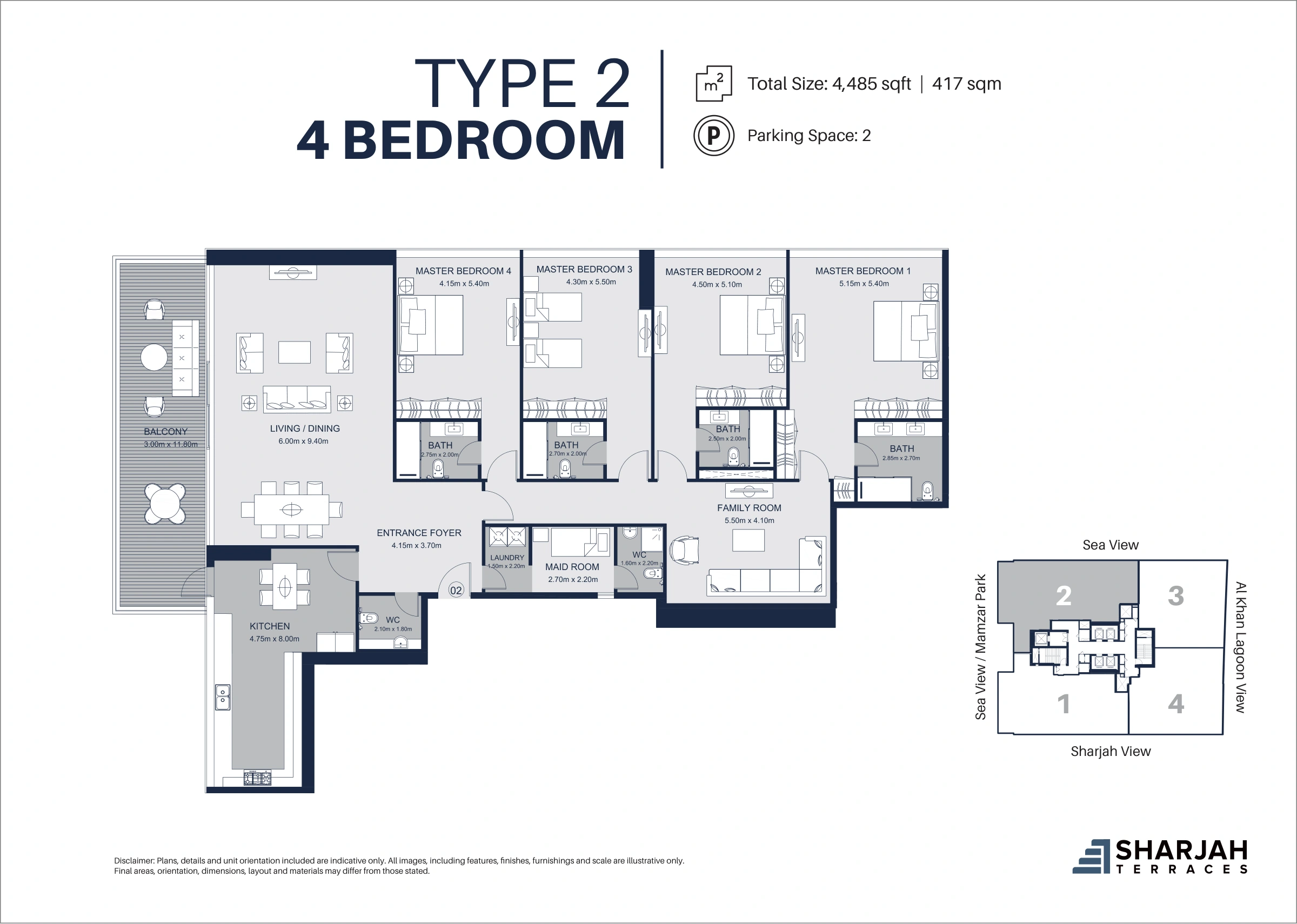 Sharjah Terraces floor plan 4