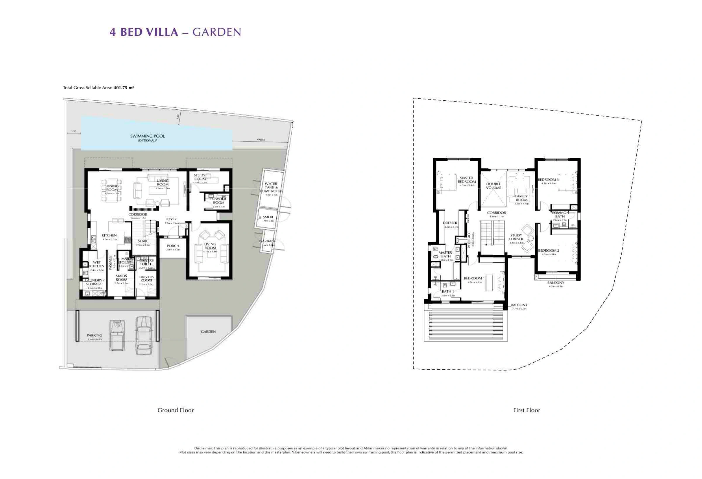 The Magnolias floor plan 5