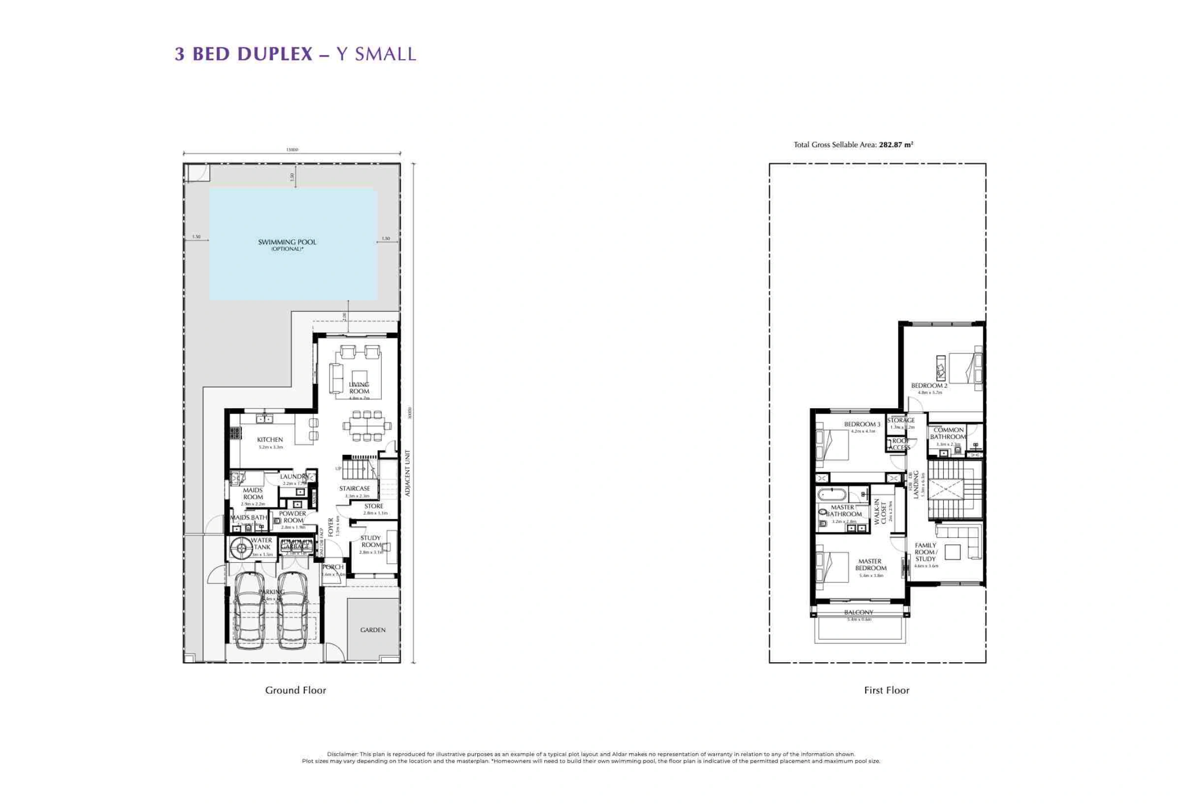 The Magnolias floor plan 1