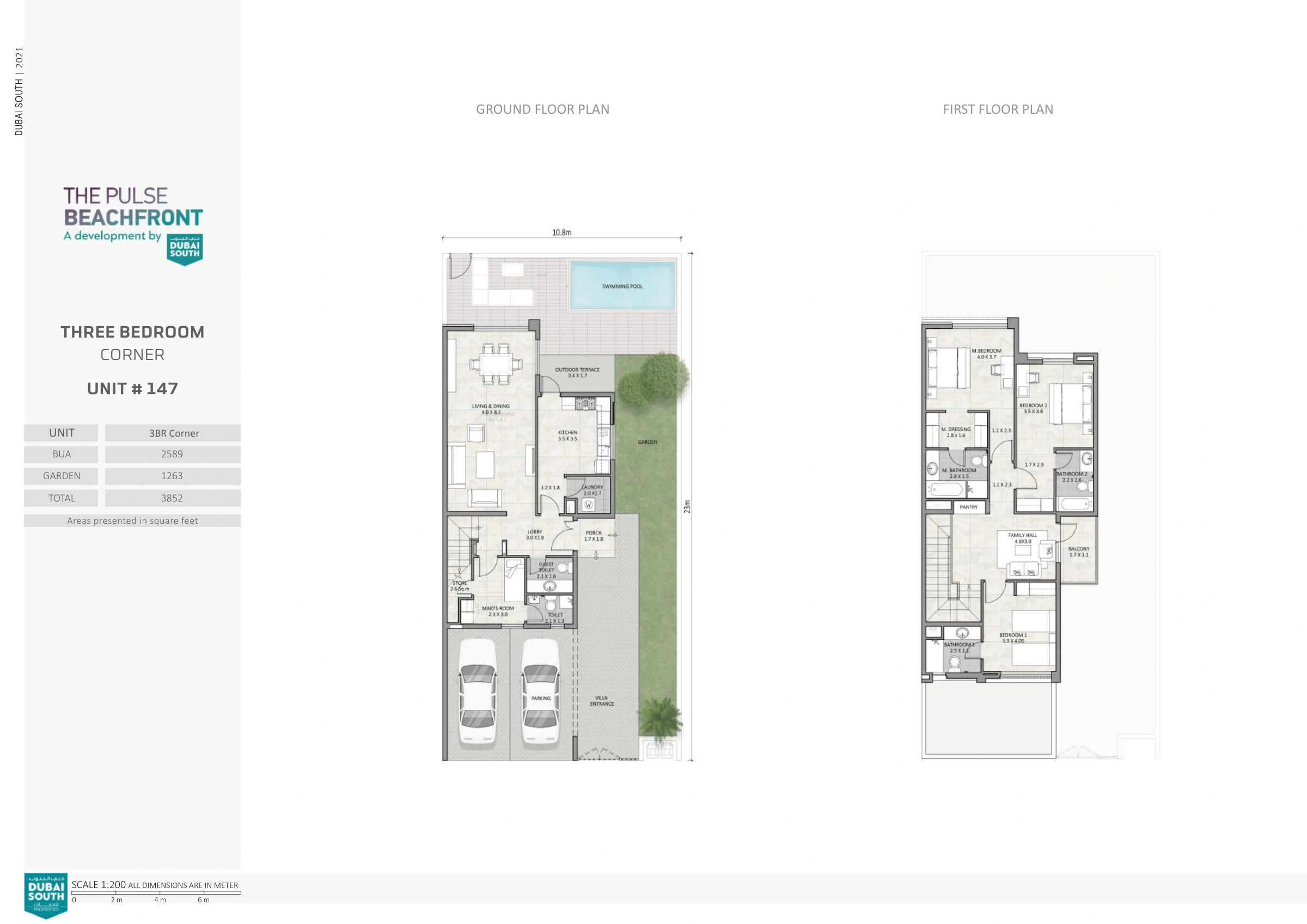 The Pulse Villas By Dubai South floor plan 1