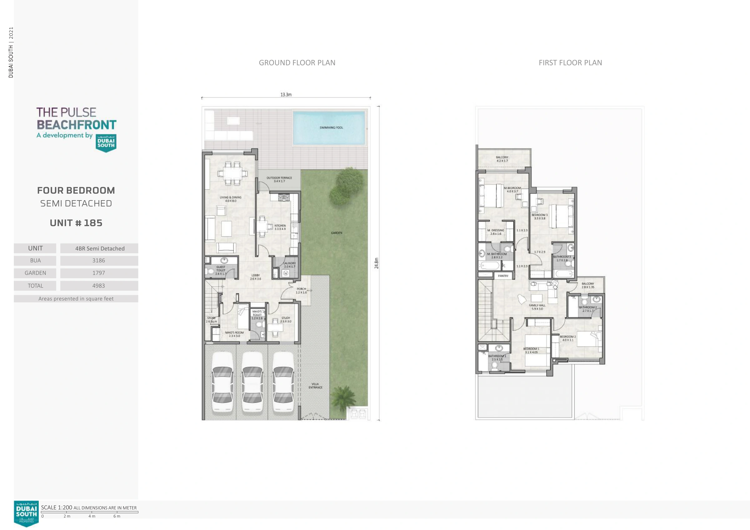 The Pulse Villas By Dubai South floor plan 3