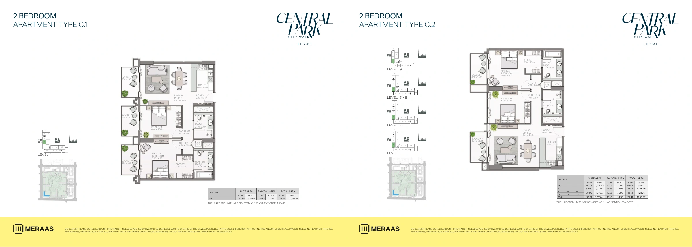 Thyme Central Park floor plan 14