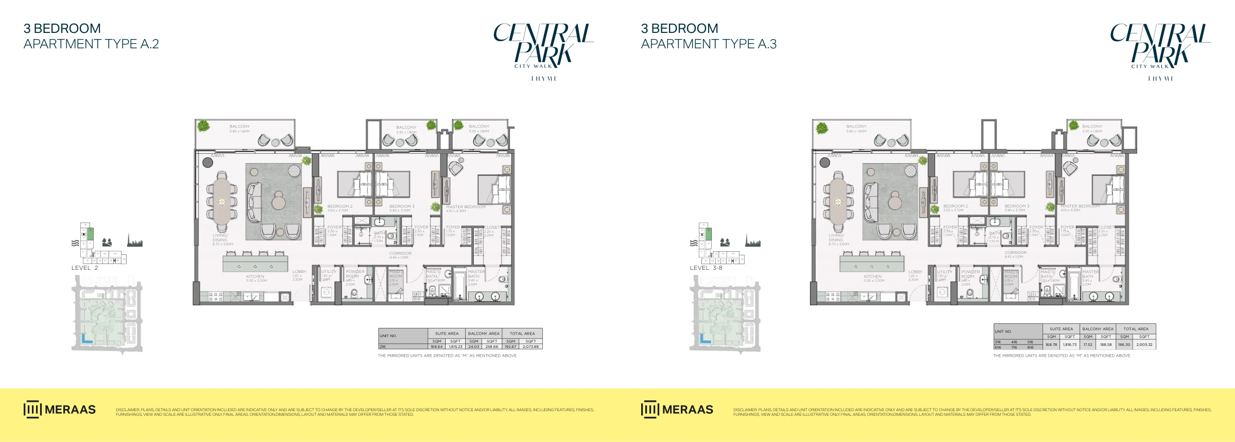 Thyme Central Park floor plan 8