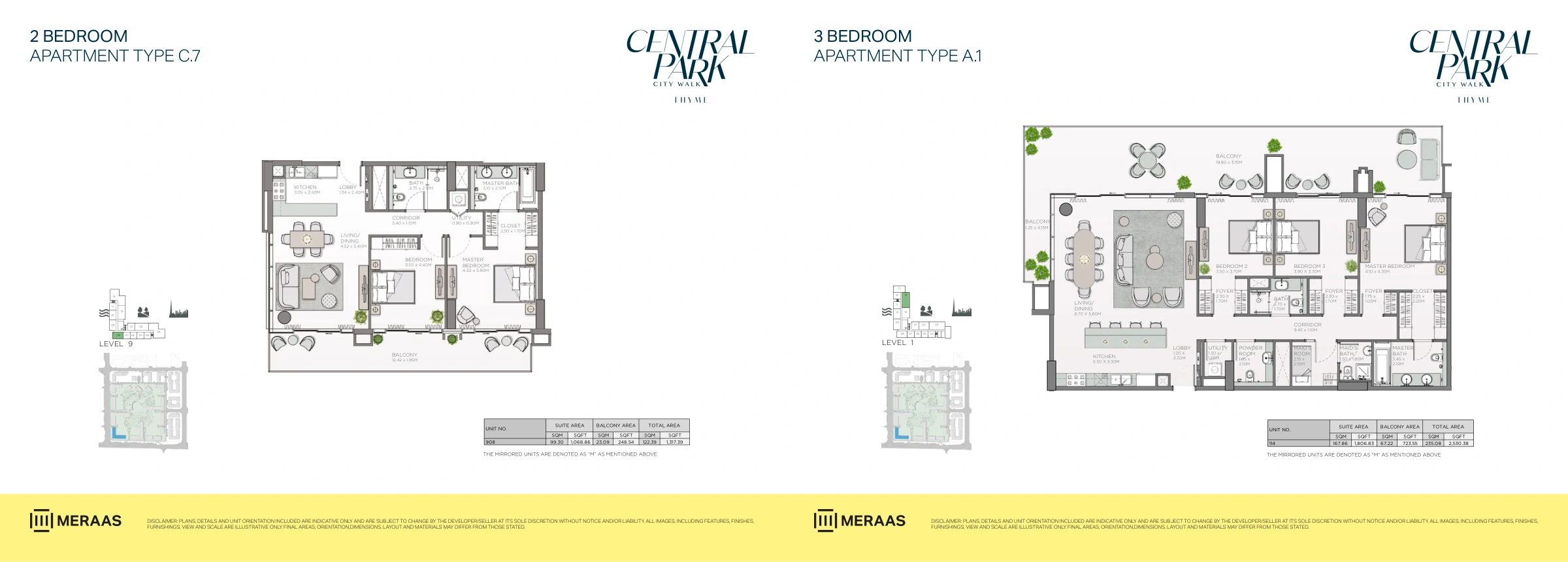Thyme Central Park floor plan 12