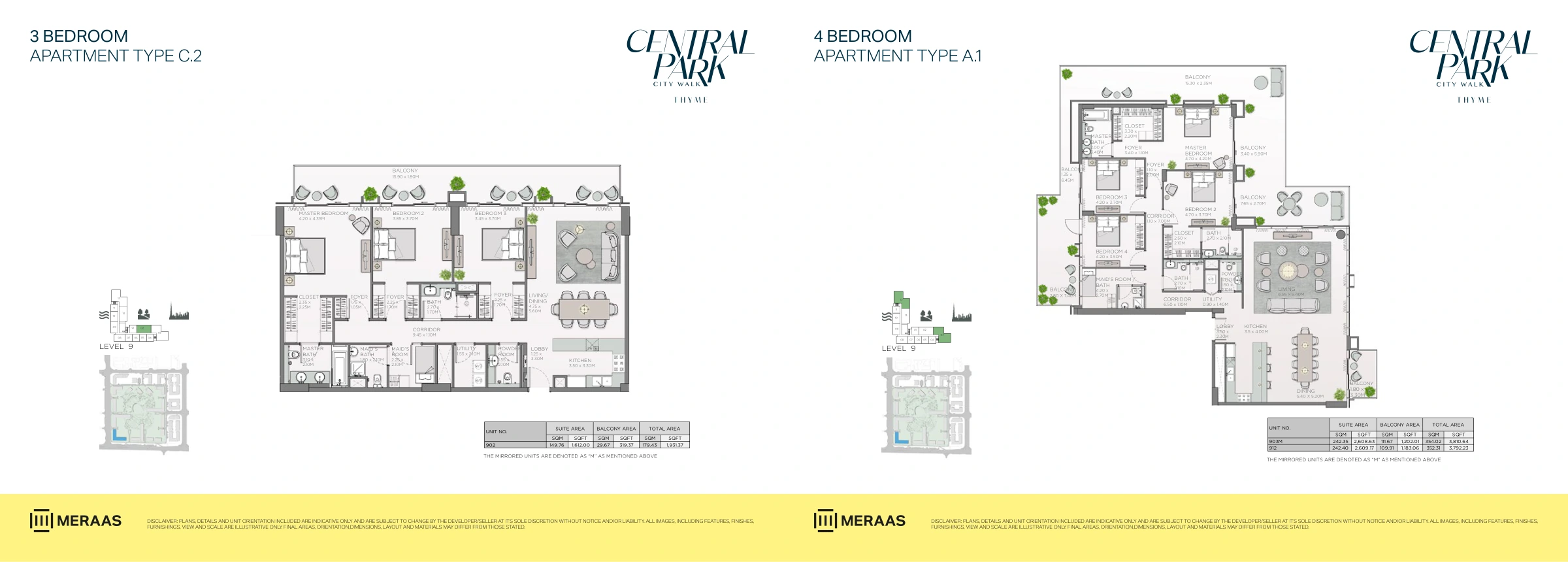 Thyme Central Park floor plan 15