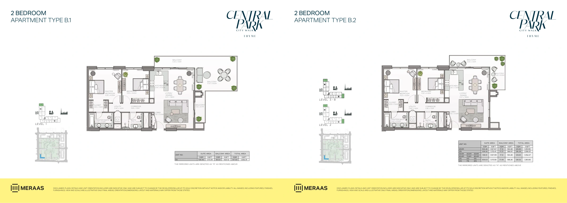 Thyme Central Park floor plan 17