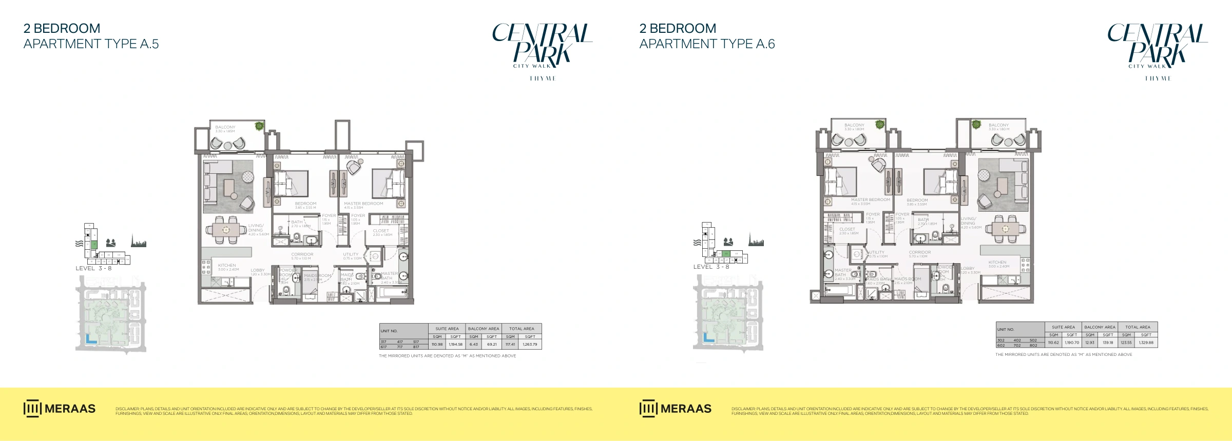 Thyme Central Park floor plan 3