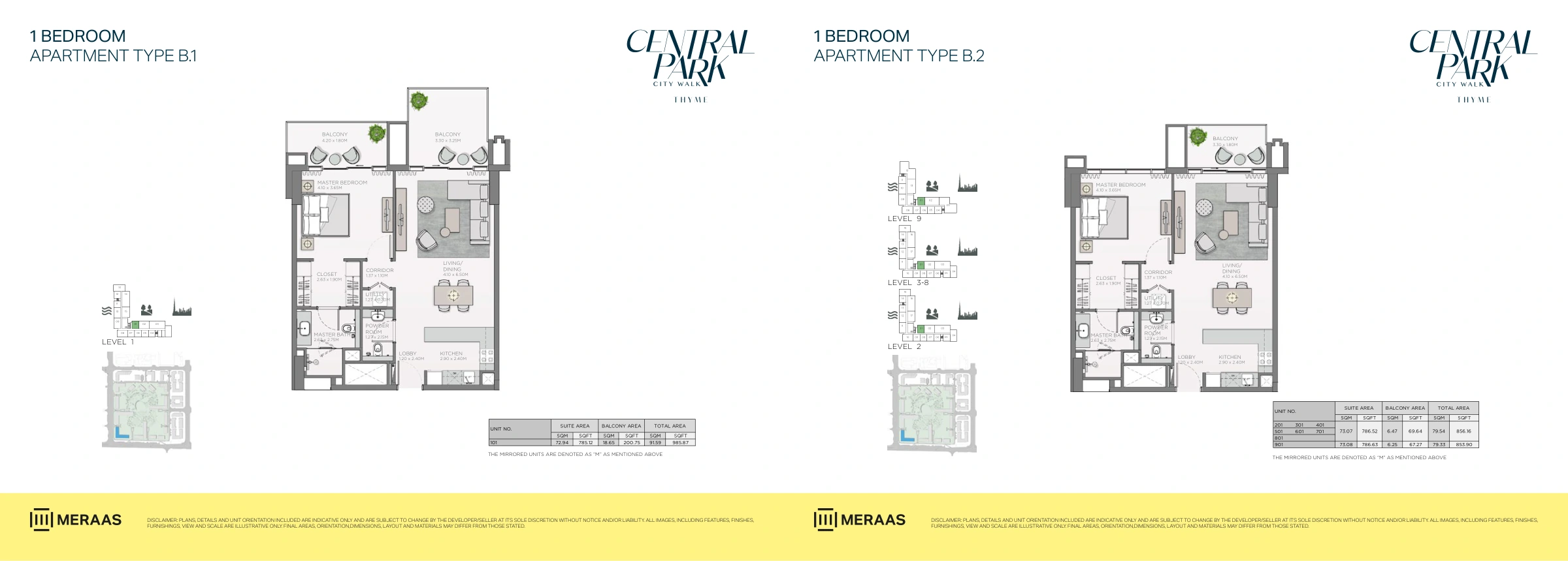 Thyme Central Park floor plan 5