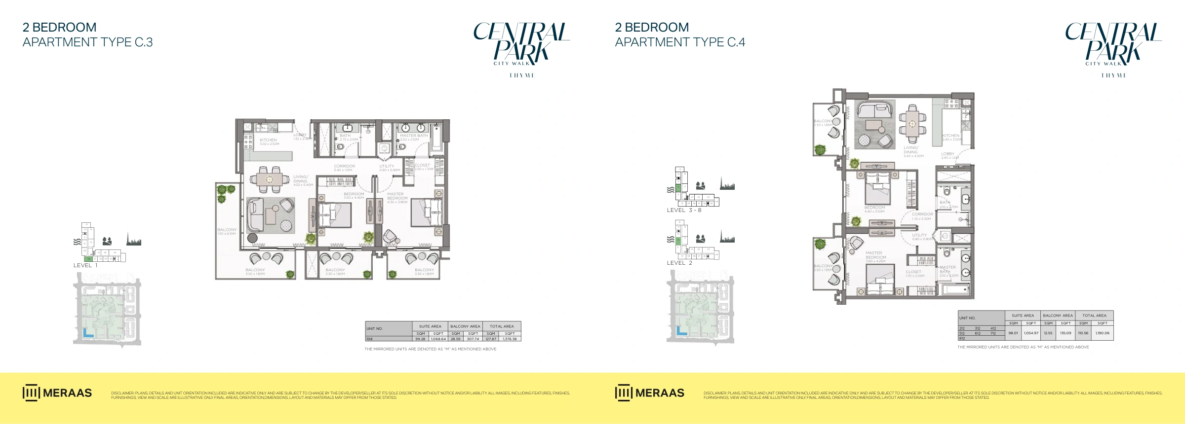 Thyme Central Park floor plan 4
